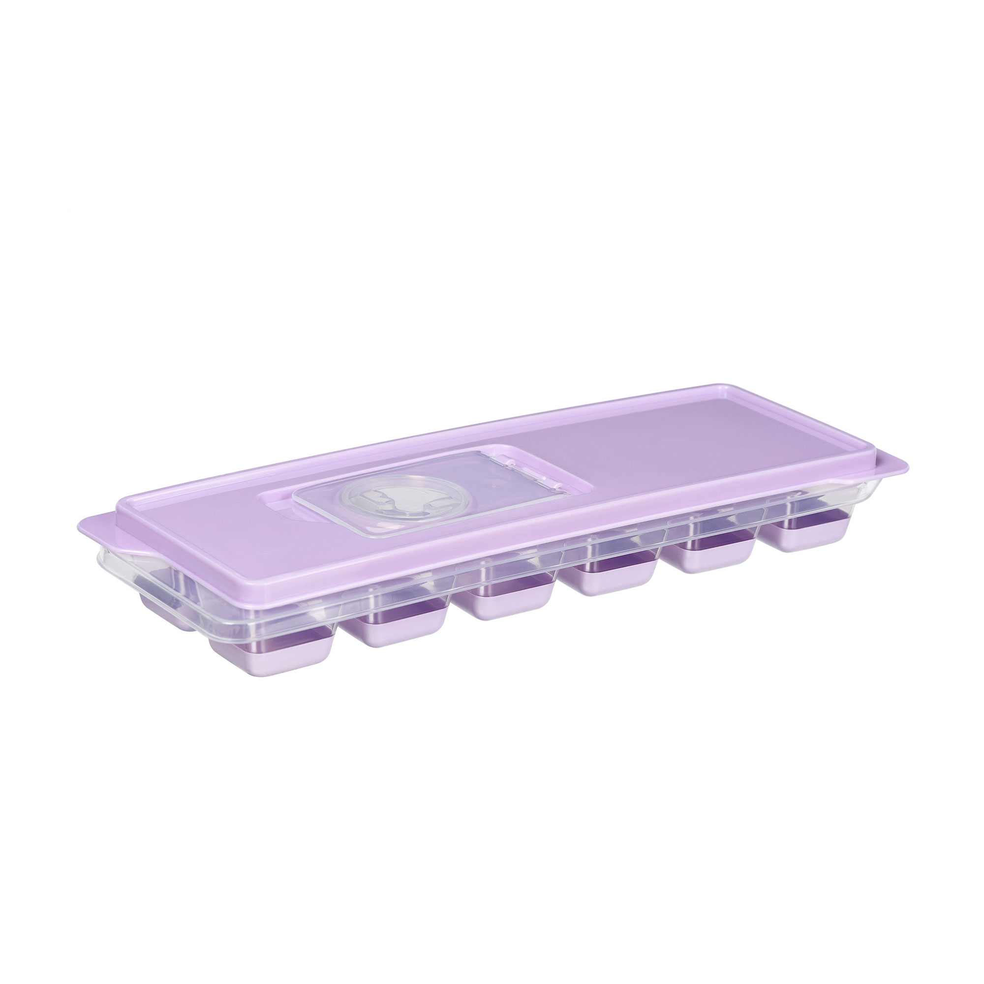 Форма для льоду Ardesto Fresh на 12 секцій, з кришкою, лілова, силіконова, 95*270*38 мм (AR1101LP)